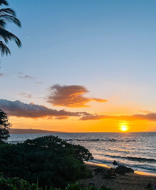 Maui sunset in Hawaii