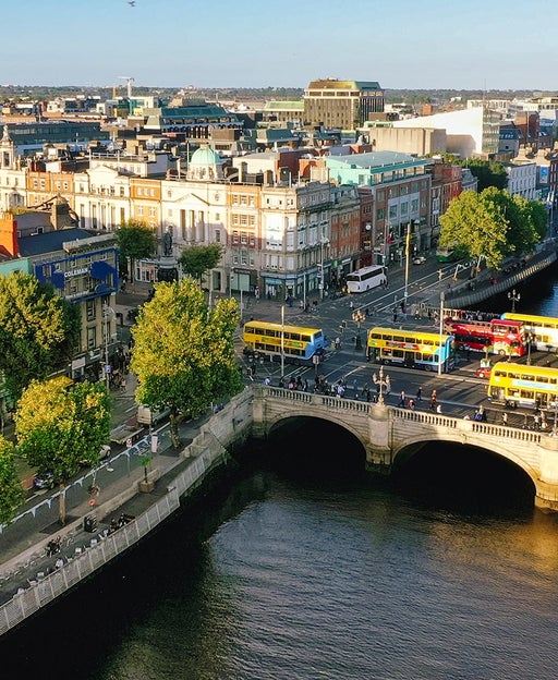 Dublin aerial view